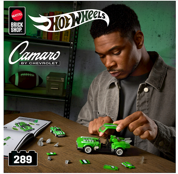 Mattel Brick Shop Hot Wheels Custom ’68 Camaro Building Set Art. JFT16 
