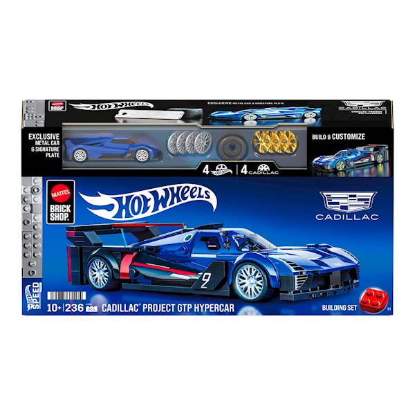 Mattel Brick Shop Hot Wheels Cadillac Project GTP Hypercar Building Set Art. JFR89