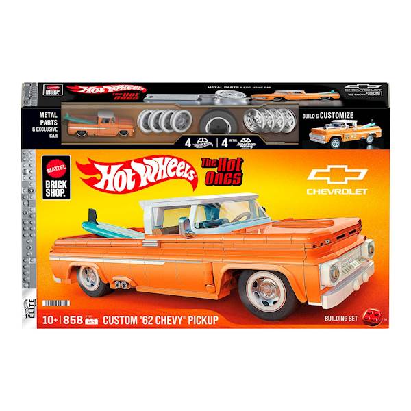 Mattel Brick Shop Hot Wheels Custom ’62 Chevy Pickup – zestaw do budowy 1:16 Art. JFT20