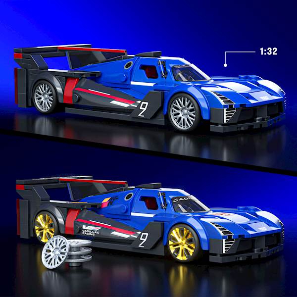 Mattel Brick Shop Hot Wheels Cadillac Project GTP Hypercar Building Set Art. JFR89