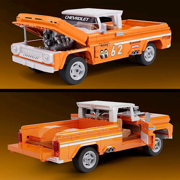 Mattel Brick Shop Hot Wheels Custom ’62 Chevy Pickup – zestaw do budowy 1:16 Art. JFT20