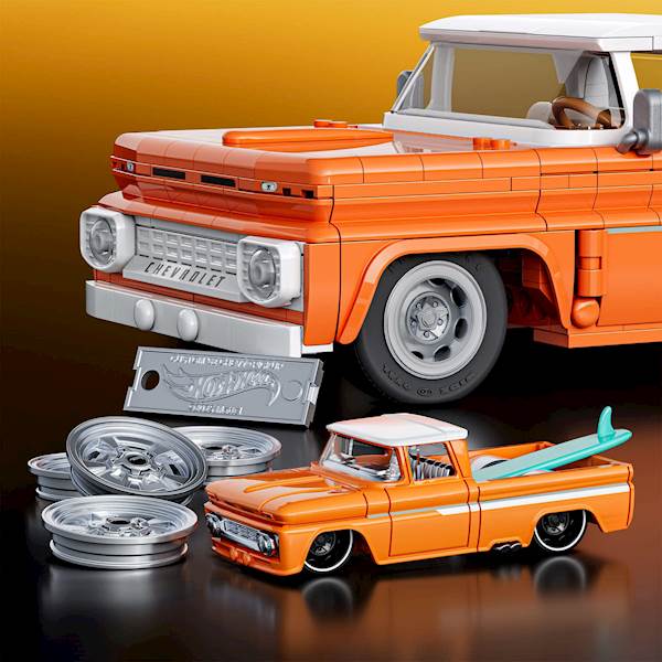 Mattel Brick Shop Hot Wheels Custom ’62 Chevy Pickup – zestaw do budowy 1:16 Art. JFT20
