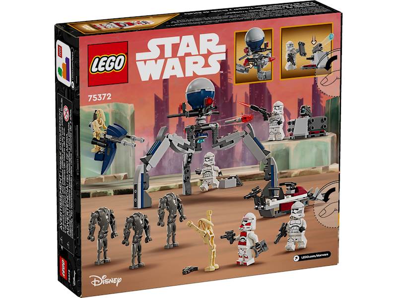 LEGO Star Wars - Zestaw bitewny z żołnierzem armii klonów i droidem bojowym Art. 75372