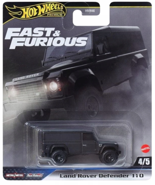 Mattel HOT WHEELS PREMIUM SZYBCY I WŚCIEKLI FAST FURIOUS AUTKO LAND ROVER DEFENDER JBL98