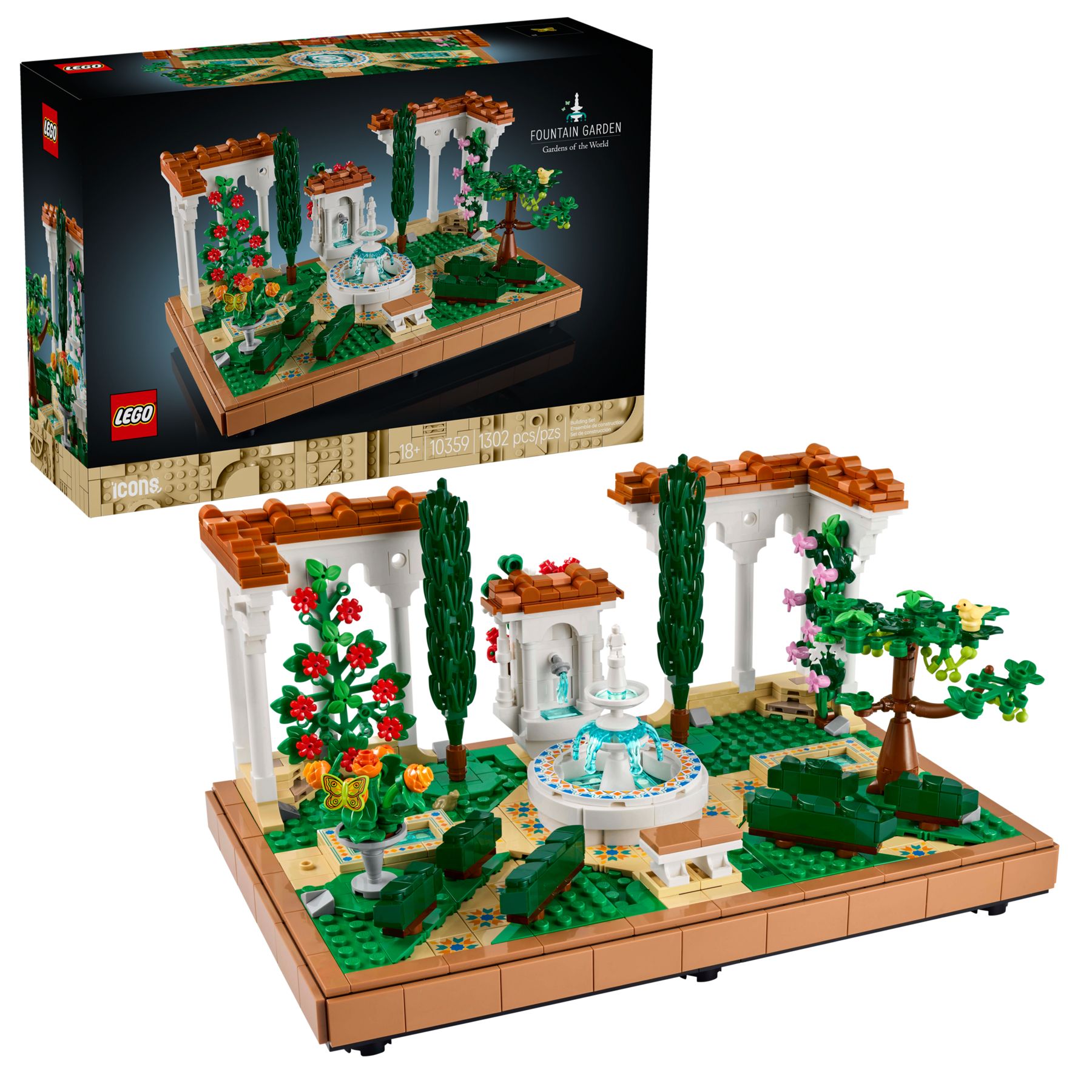 Klocki LEGO ICONS - Fontanna w ogrodzie Art. 10359