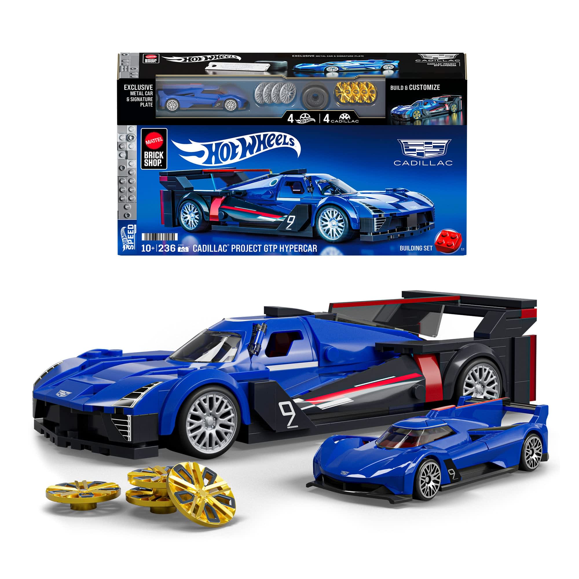 Mattel Brick Shop Hot Wheels Cadillac Project GTP Hypercar Building Set Art. JFR89
