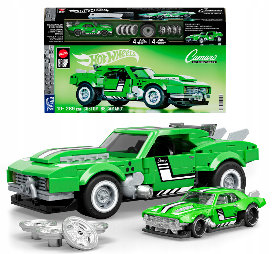 Mattel Brick Shop Hot Wheels Custom ’68 Camaro Building Set Art. JFT16 