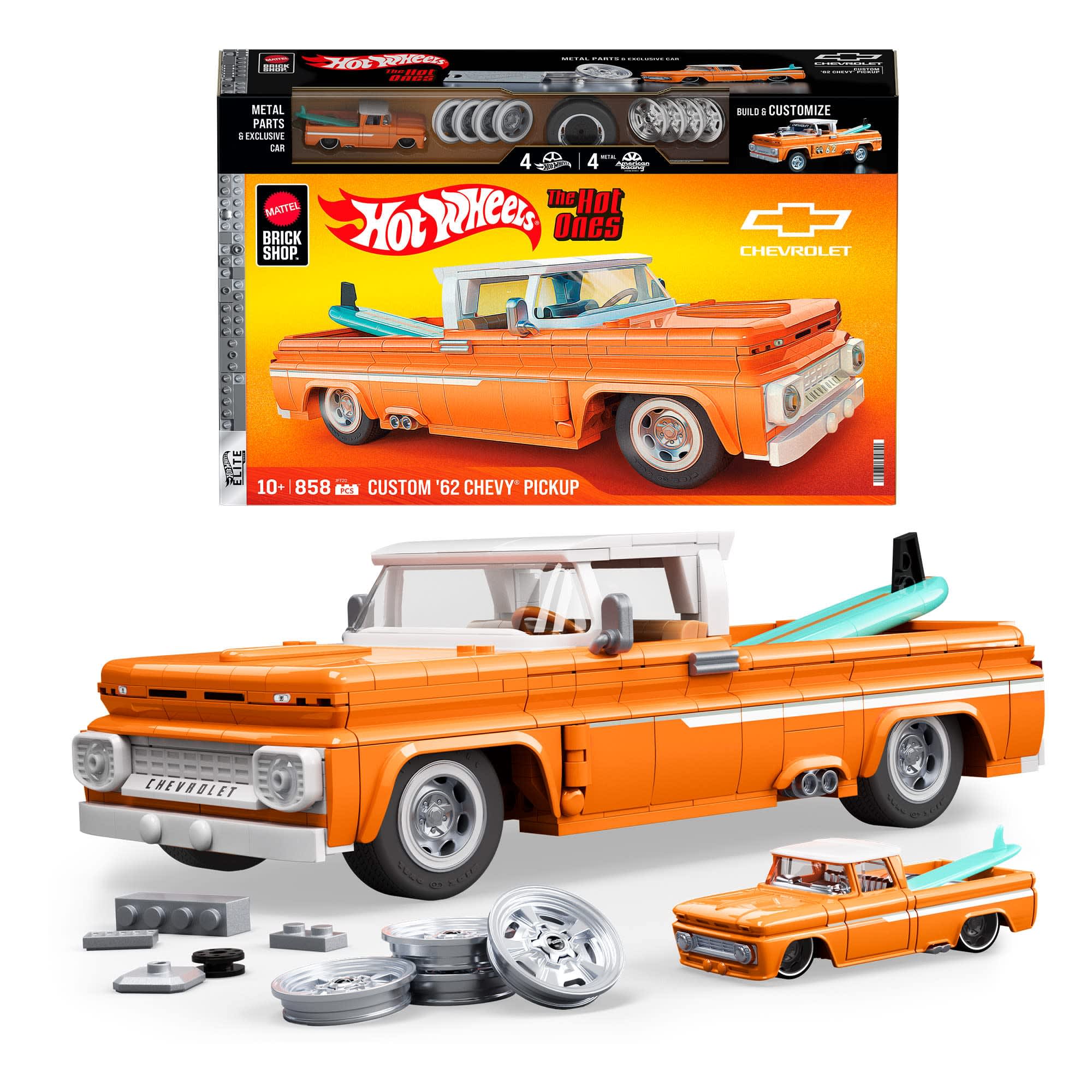 Mattel Brick Shop Hot Wheels Custom ’62 Chevy Pickup – zestaw do budowy 1:16 Art. JFT20
