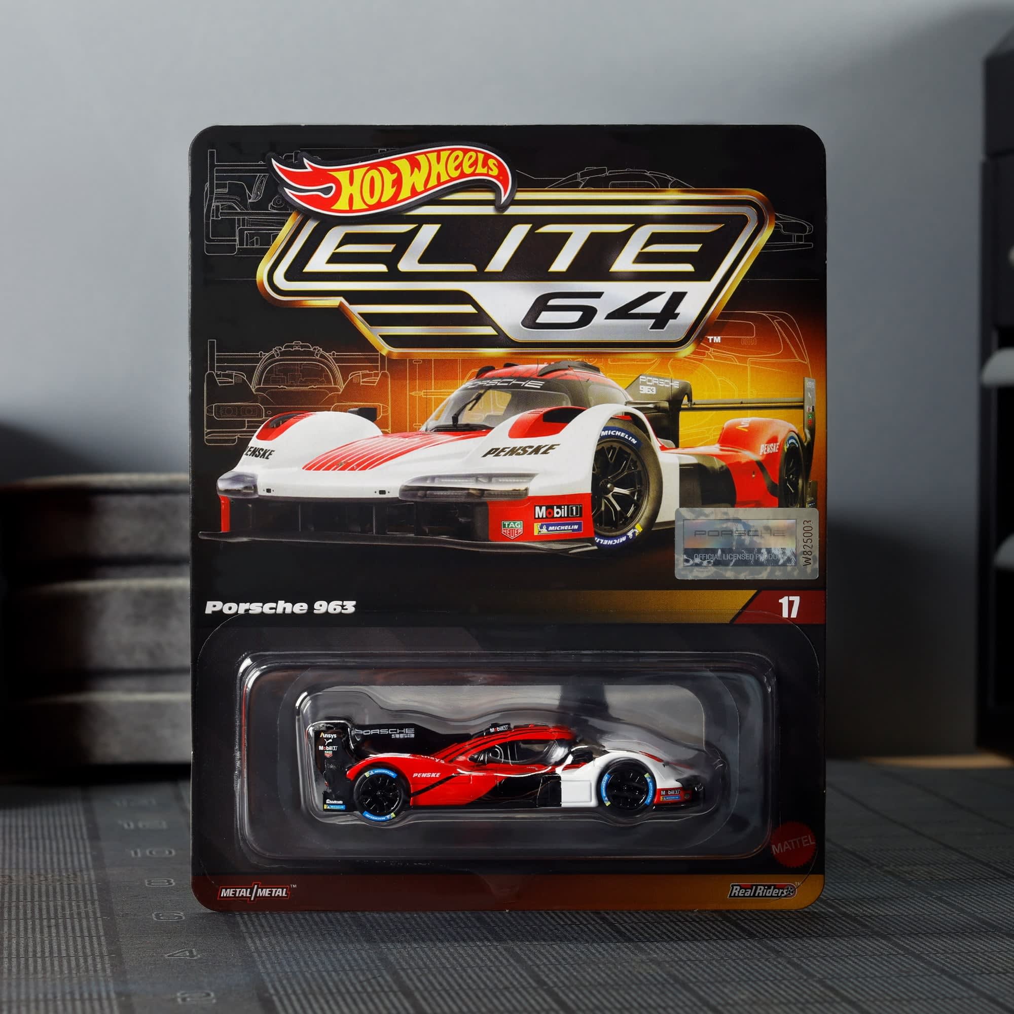 Mattel Porsche 963 Elite 64 Hot Wheels 1:64 Creations Exclusive Art. JCP46 