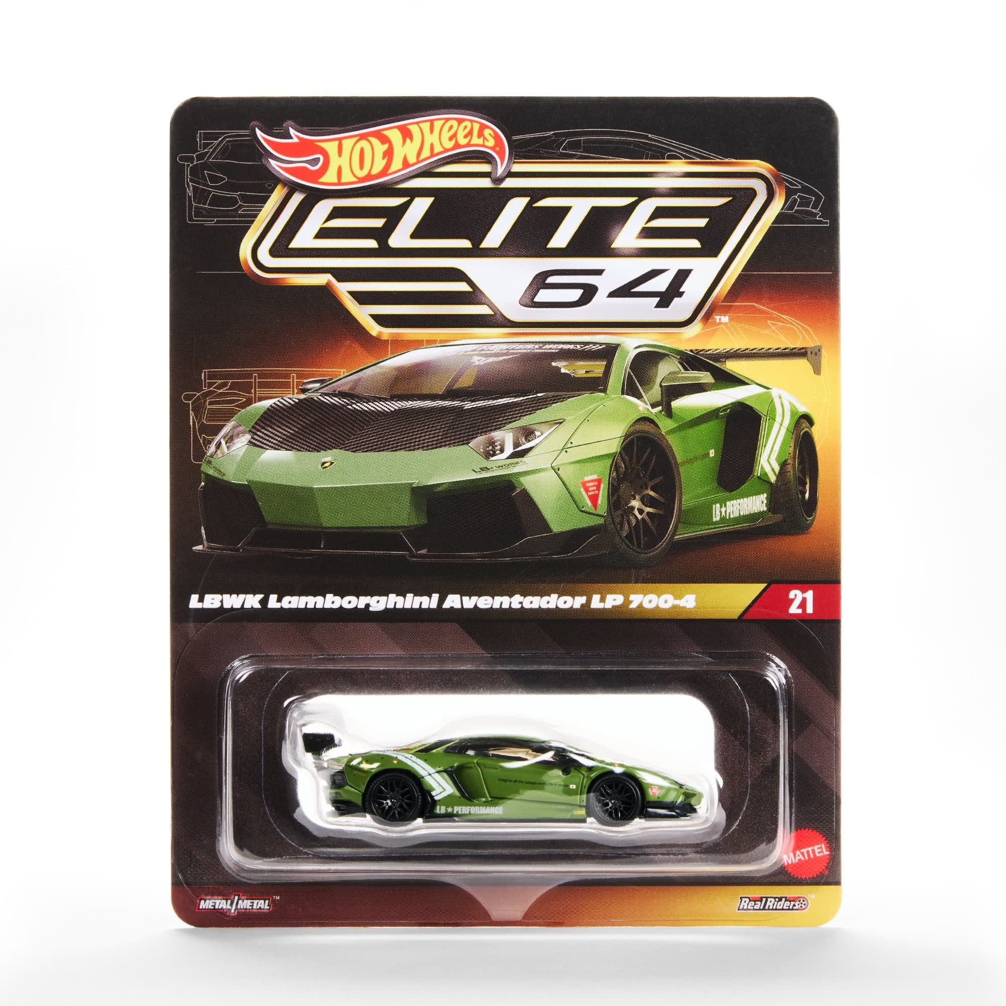 Hot Wheels Elite 64 LBWK Lamborghini Aventador LP 700-4 JNF04