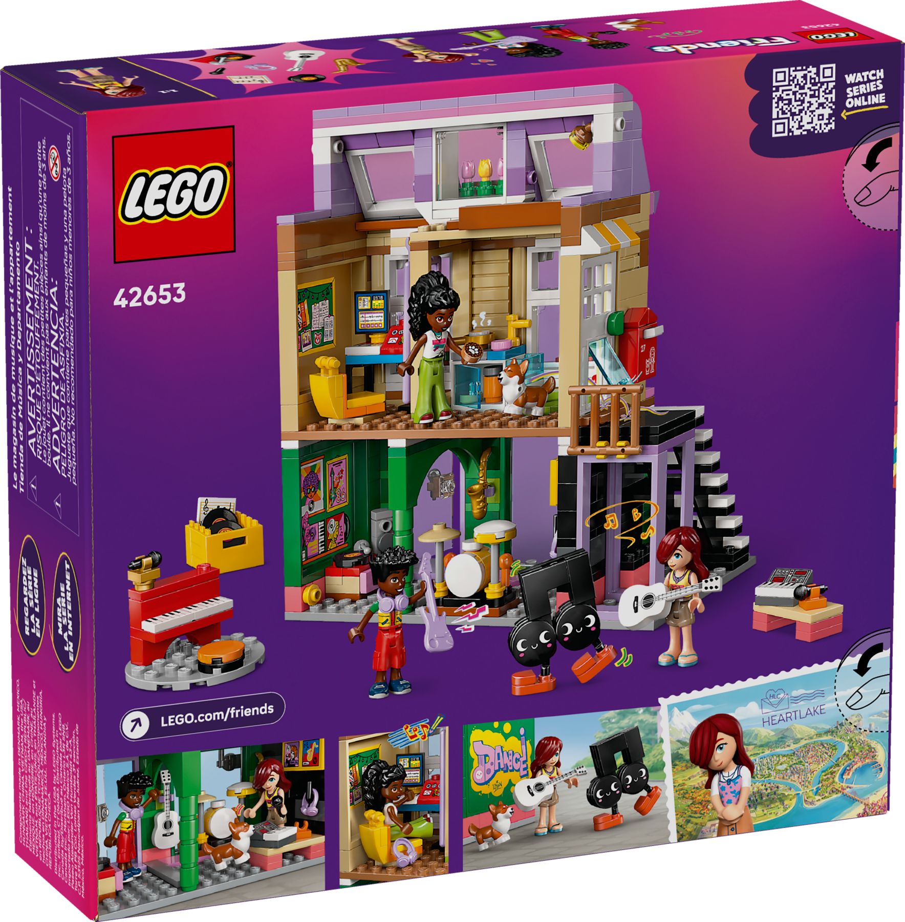 LEGO Friends - Sklep muzyczny i mieszkanie Art. 42653