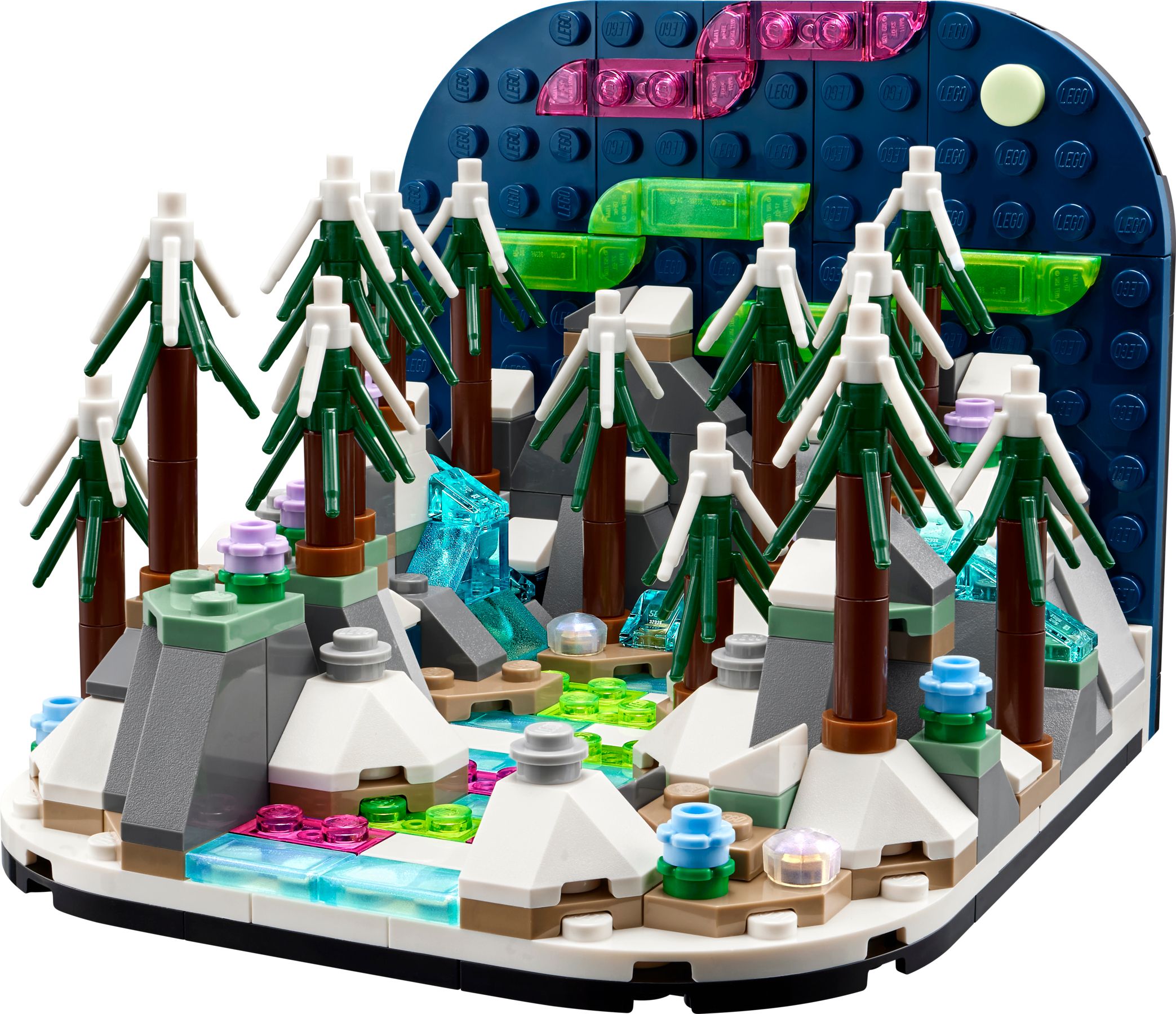 LEGO Inne - Diorama z zorzą polarną Art. 40785