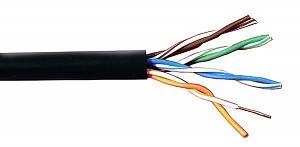 PU-NC301 Skrętka komputerowa, U/UTP, cat 5e, 24AWG, Cu, Fca, 305m (zewnętrzna)