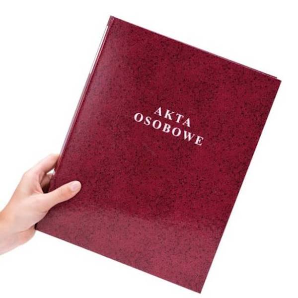 TECZKA  AKT OS.oklej. KONFEX bordo       T-04