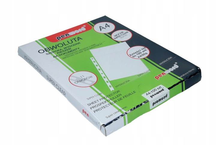Koszulka A4 krystaliczna 100szt 50mic PENWORD
