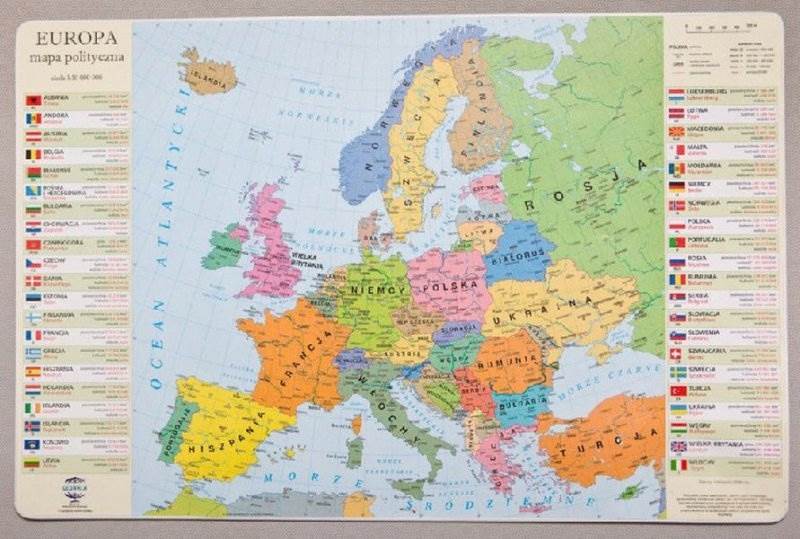 Podkładka Mapa Europy