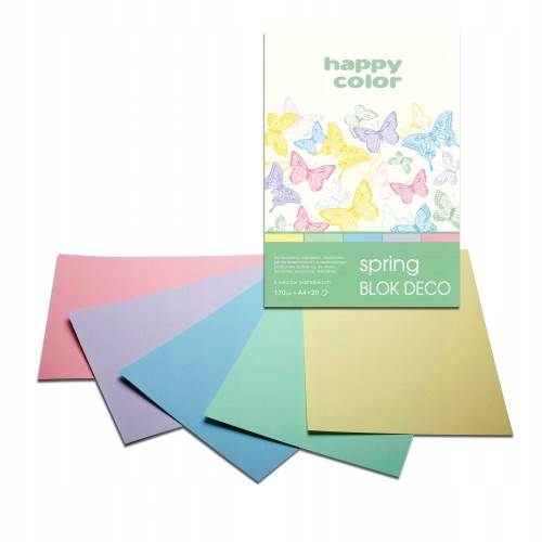 Blok Dekoracyjny Spring A4 20k 170g HAPPY COLOR