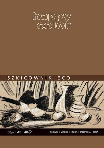Blok Szkicowy Eco A3 40k 80g HAPPY COLOR