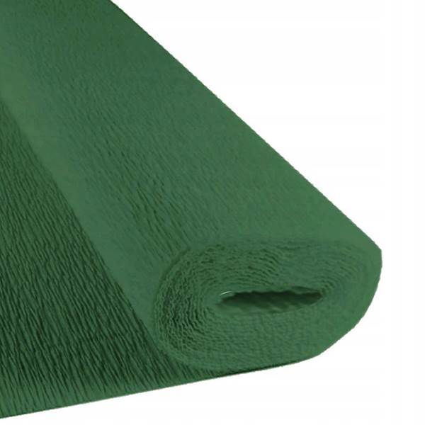 Krepina Bibuła Włoska 50x250 zielony ciemny 560