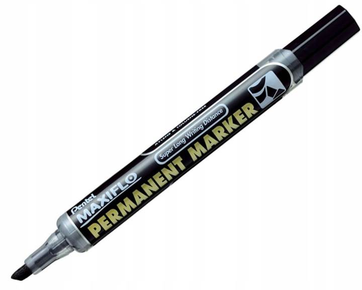 Marker Permanentny czarny ścięty PENTEL NLF60