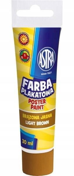 Farby Plakatowe Tuba 30ml brązowa jasna ASTRA