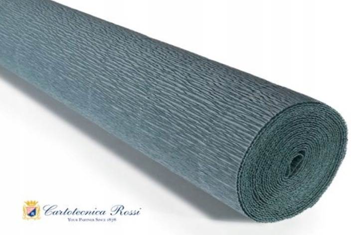 Krepina Bibuła Włoska 50x250 popielaty 606