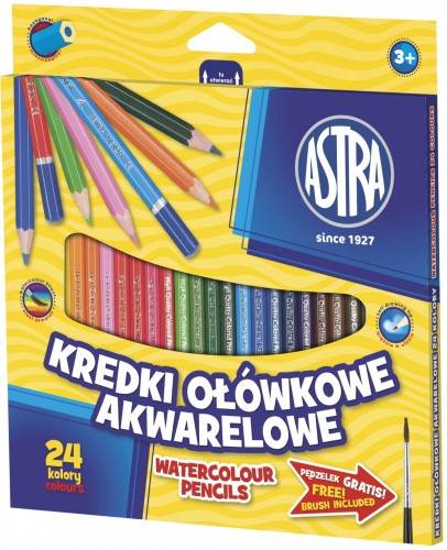 KREDKI AKWARELOWE ASTRA 24kol            0474