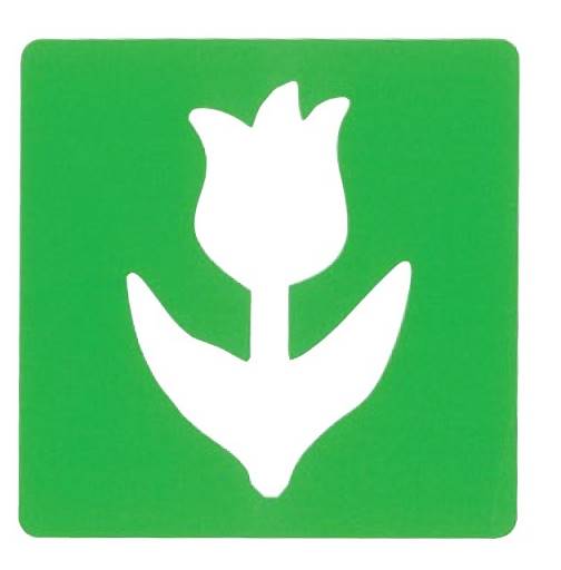 Szablon ozdobny 12cm tulipan LENIAR