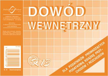 Druk Dowód Wewnętrzny A6 K13