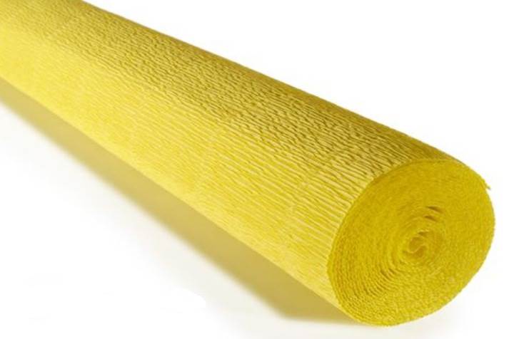 Krepina Bibuła Włoska 50x250 żółty słoneczny 575