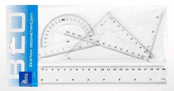Zestaw Geometryczny mały TETIS BL001-BK