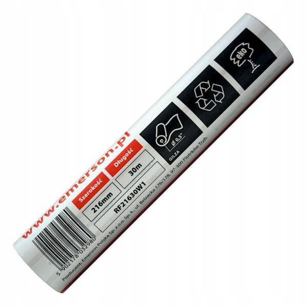 Papier do faxu 216mm x 30m EMERSON