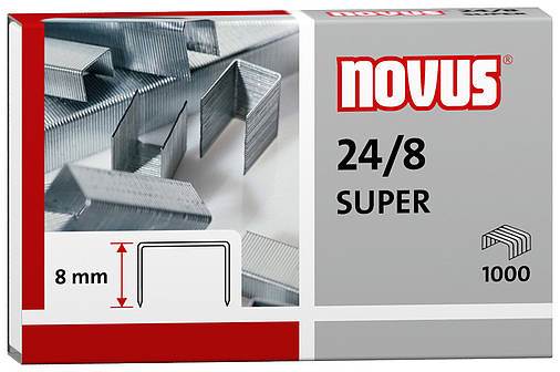 Zszywki 24/8 1000 szt NOVUS