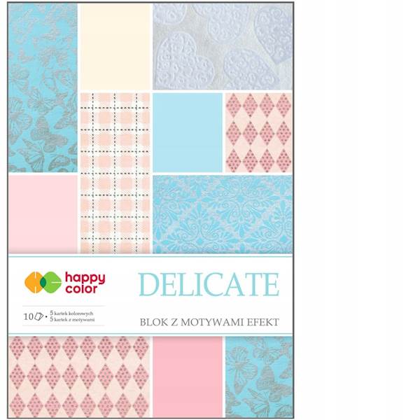 Blok Dekoracyjny Delicate A4 10k HAPPY COLOR