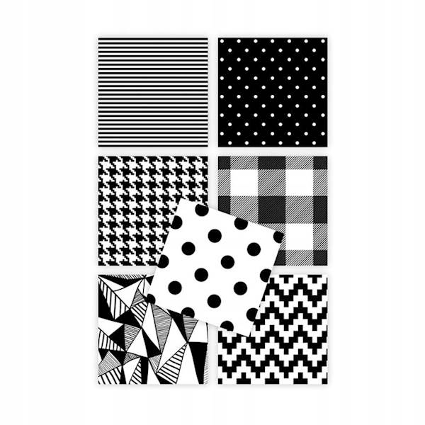 Blok Dekoracyjny Kreatywny z motywami Black&White A4 16k INTERDRUK