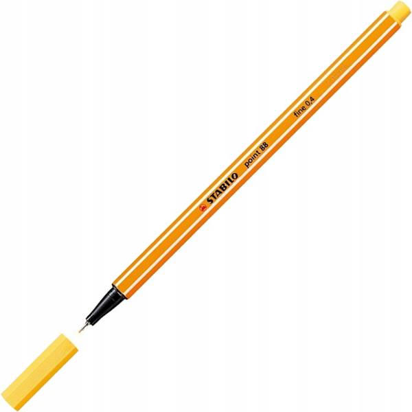 Cienkopis 0,4mm żółty STABILO Point 88