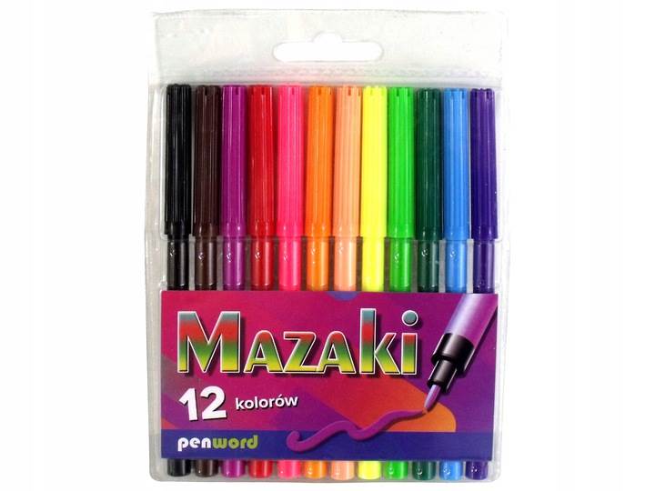 Pisaki Mazaki 12 kolorów PENWORD