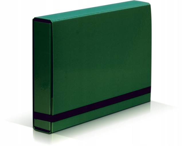 Teczka z gumką A4 50mm zielona VAUPE Caribic Box