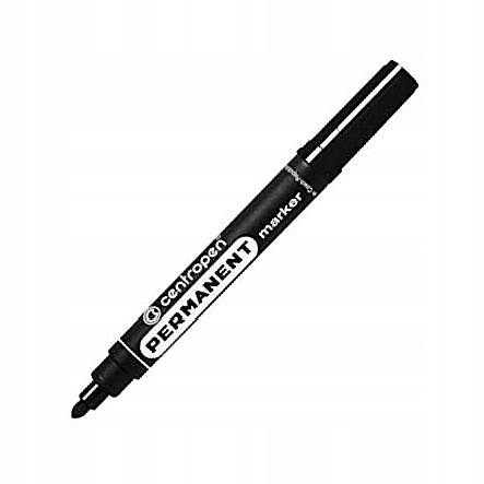 Marker Permanentny czarny okrągły CENTROPEN