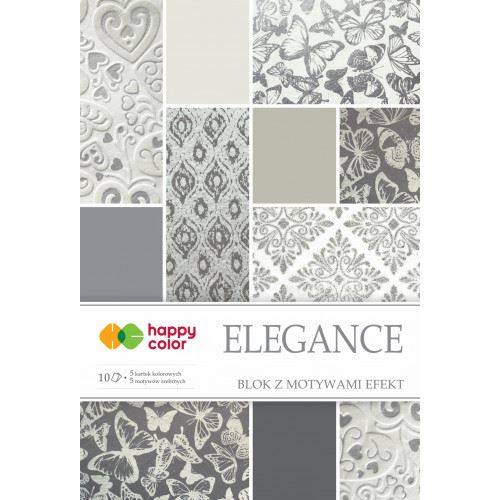 Blok dekoracyjny z motywami Elegance A4 10k HAPPY COLOR