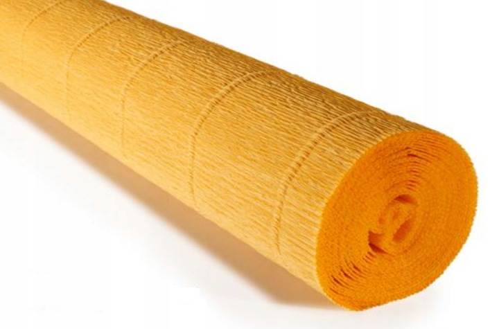 Krepina Bibuła Włoska 50x250 żółty ciemny 576