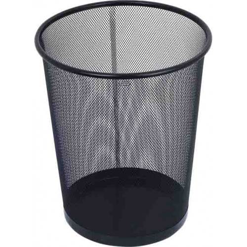 Kosz na papier śmieci metalowy czarny 19L GRAND GR-018