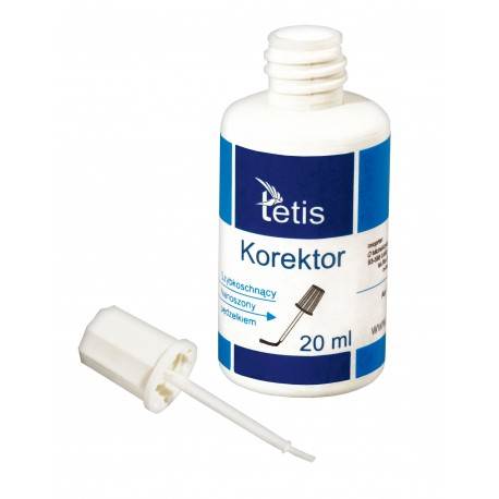 Korektor w płynie z pędzelkiem TETIS