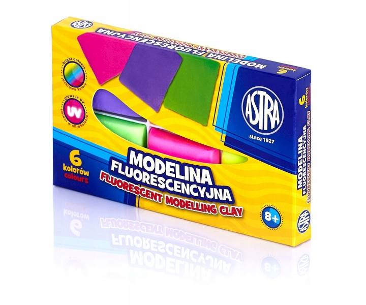 Modelina 6 kolorów fluorescencyjna ASTRA
