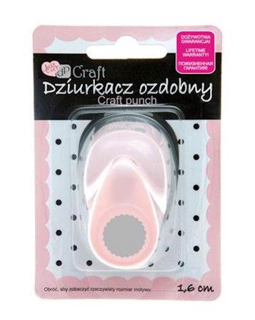 Dziurkacz Ozdobny 1,6cm Koło z Falbanką DPCRAFT