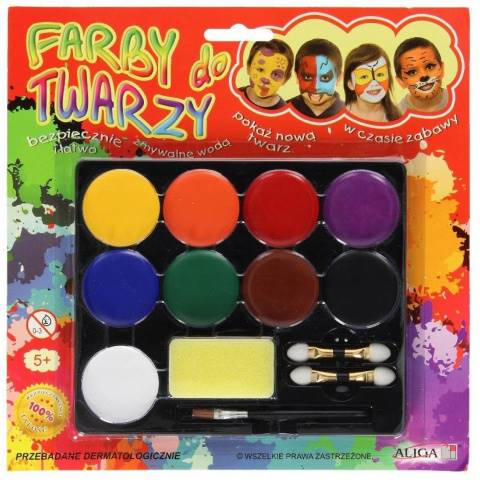 FARBY DO MALOW. TWARZY 9kol ALIGA 9930