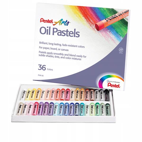 Kredki Pastele Olejne 36 kolorów PENTEL