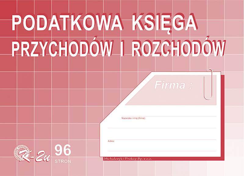 Druk Podatkowa księga przychodów i rozchodów A4 K2u