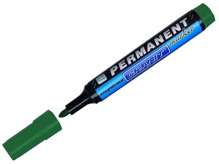 Marker Permanentny zielony okrągły GRANIT M860