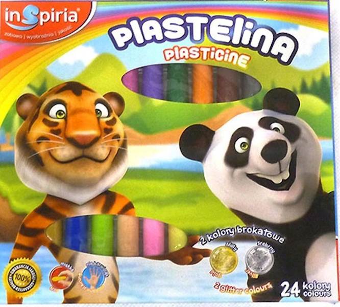 Plastelina 24 kolory INSPIRIA